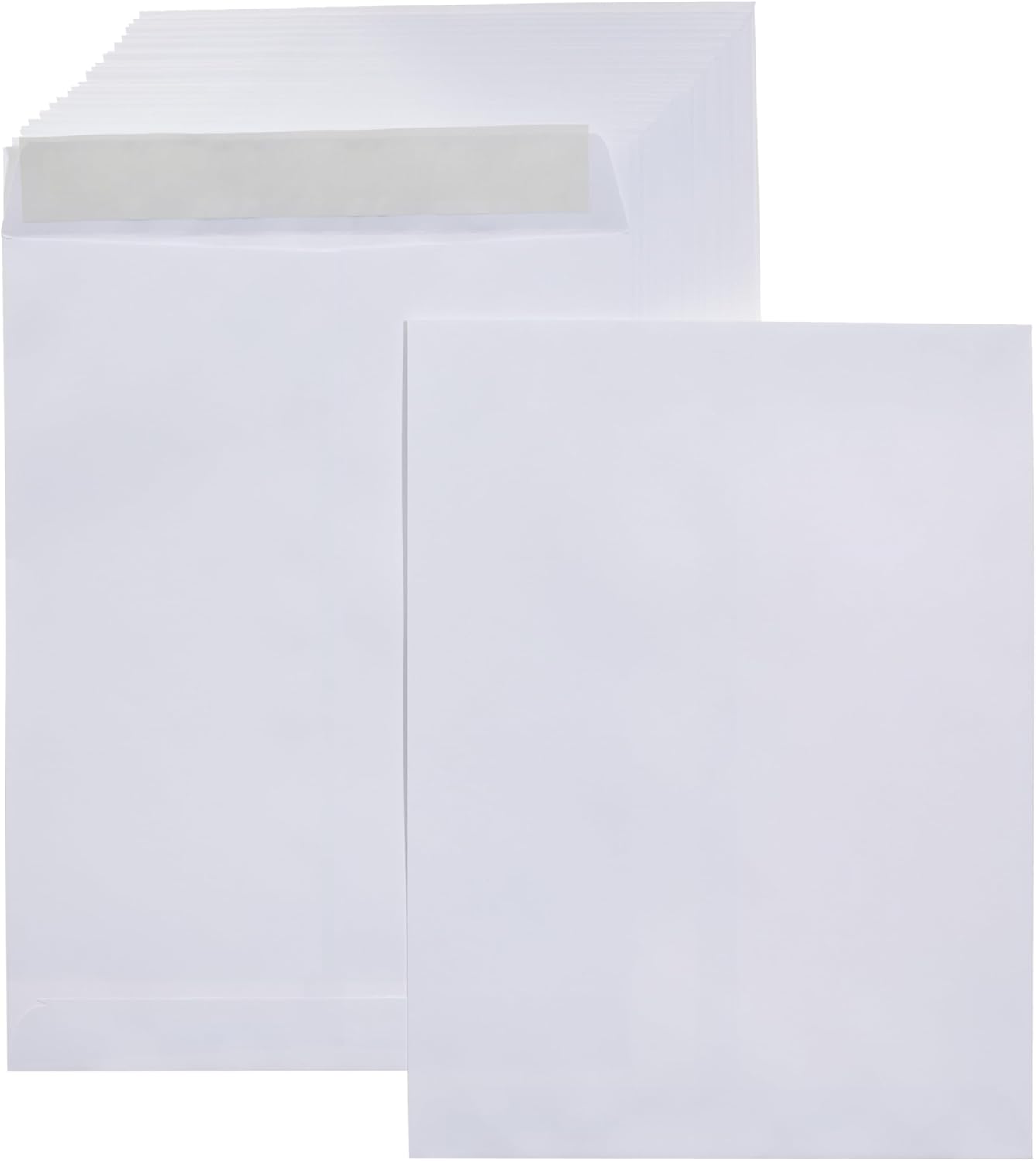 Amazon Basics Catalog Mailing Envelopes, Peel and Seal, 10 x 13 Inch, White, 100-Pack