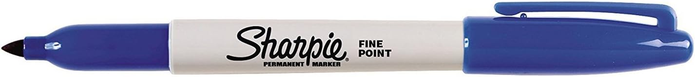 Sharpie Permanent Markers, Fine Point, Black, 12 Count