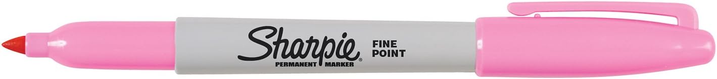 Sharpie Permanent Markers, Fine Point, Black, 12 Count