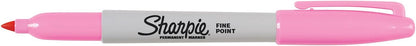 Sharpie Permanent Markers, Fine Point, Black, 12 Count