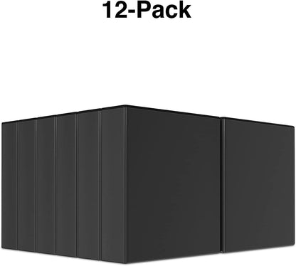 Staples Economy 1-Inch Round Ring Binder, Holds Up to 175 Sheets Each, 12-Pack, White, Lightweight Binders for School & Office