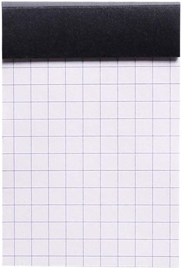 Rhodia 80 Sheet Graph Notepads, 4 by 6", Black
