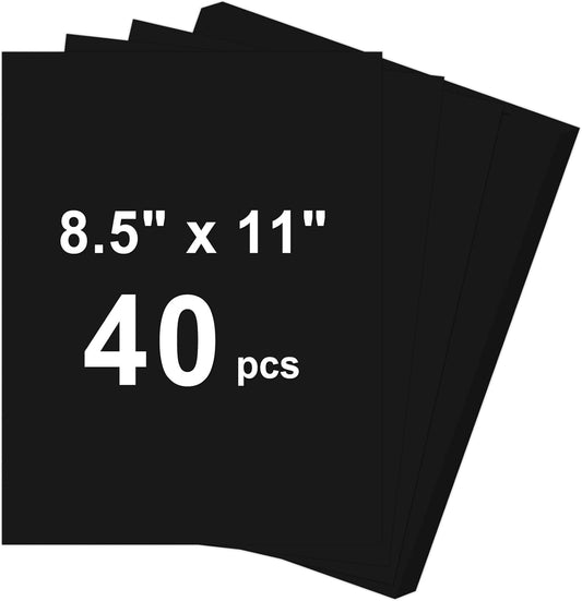 40 Sheets Cardstock 8.5x11, 65lb White Card Stock, Construction Paper, 180gsm Thick Printer Paper for Printing, Painting, Card Making, Kids School Supplies,Party Decorations