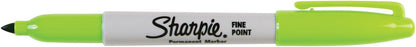 Sharpie Permanent Markers, Fine Point, Black, 12 Count