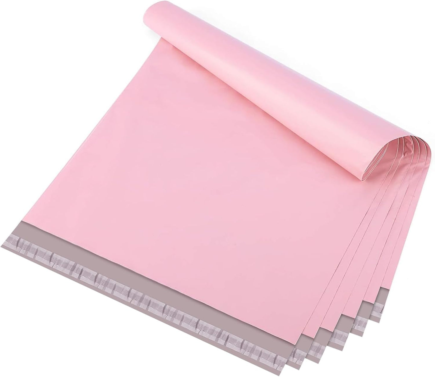 Metronic Poly Mailers 10X13 100 Pack, Strong Adhesive Shipping Envelopes for Clothing, Medium Shipping Bags for Small Businesses, Waterproof Mailers Poly Bags, Packages Bags Light Pink
