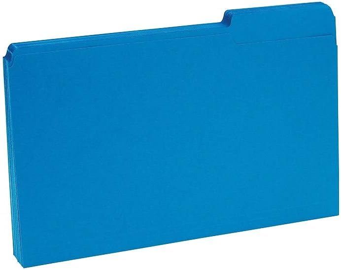 Staples Recycled File Folders, Legal Size, 1/3‑Cut Tabs, Manila, 30% Recycled Paper Stock, 100/Box