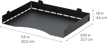 IRIS USA Magazine Holder, Compact File Storage Mini File Organizer for Desk and Home Office, Personal File Organizer for Papers and Magazines, Space-Saving Storage Set 6 Pack, Black