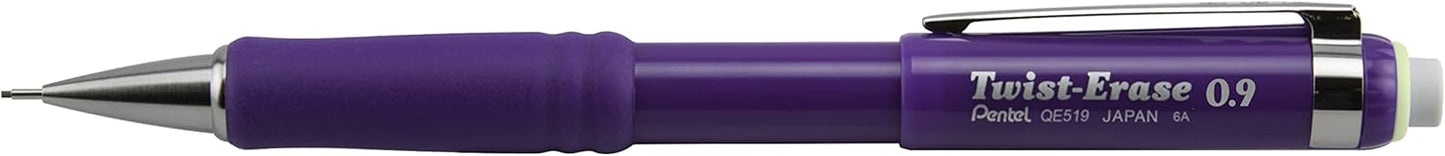 Pentel Twist-Erase III Mechanical Pencil, (0.9mm), Black Barrel