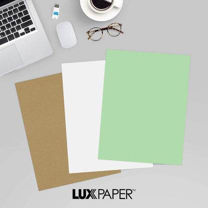 LUXPaper 8.5" x 11" Paper | Letter Size | Pastel Canary Yellow | 60lb. Text | 50 Qty