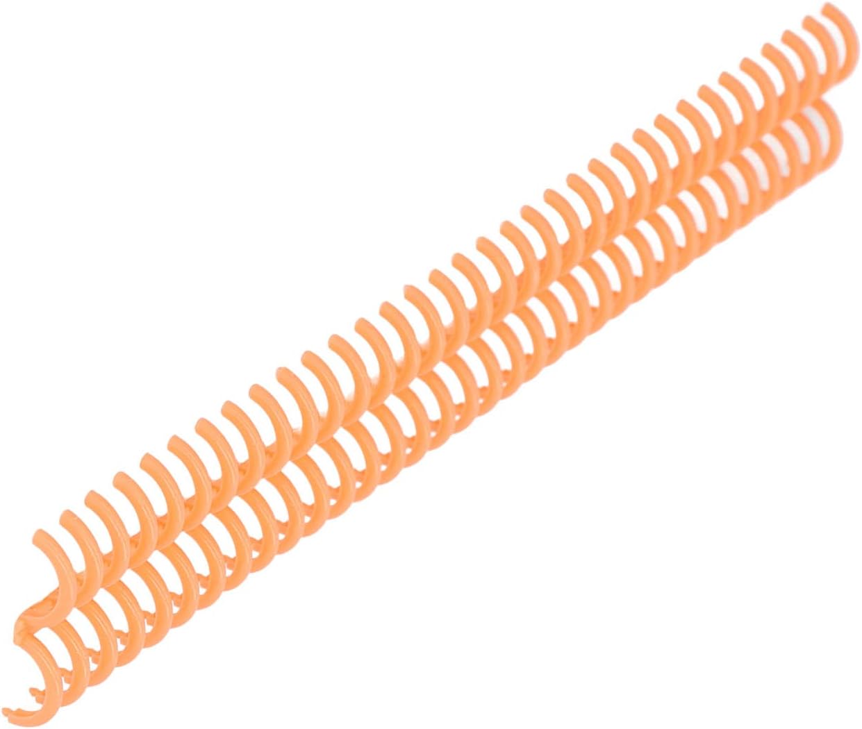 10 Pcs 15mm/0.59 in Binding Coils 32 Loop Spine for Books, Plastic Binding Rings for Manual Binding Machine, Wire Coils for Report Covers, Documents, Presentations, DIY Projects(Black)