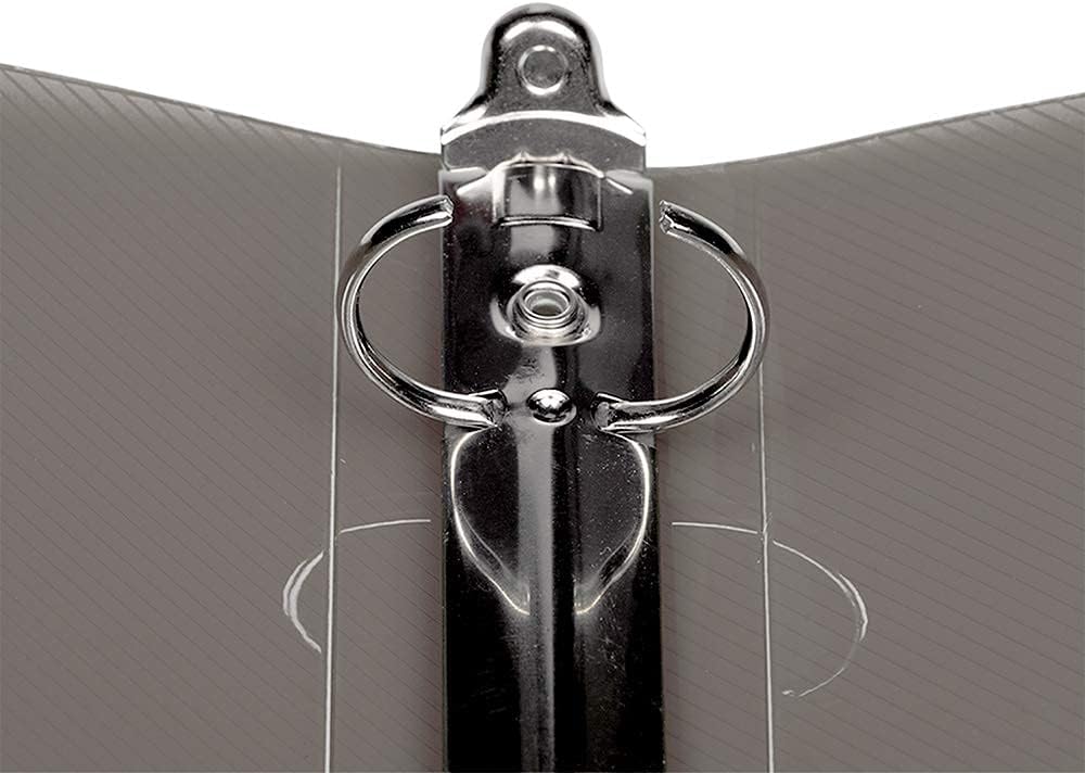 JAM PAPER Plastic 0.75 inch Binder - Clear 3 Ring Binder - Sold Individually
