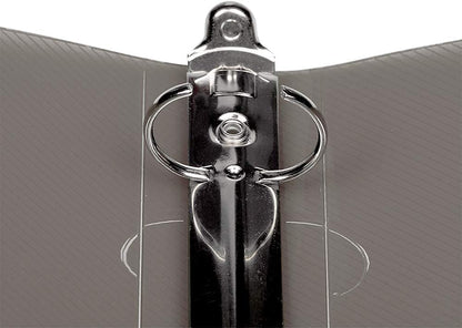 JAM PAPER Plastic 0.75 inch Binder - Clear 3 Ring Binder - Sold Individually