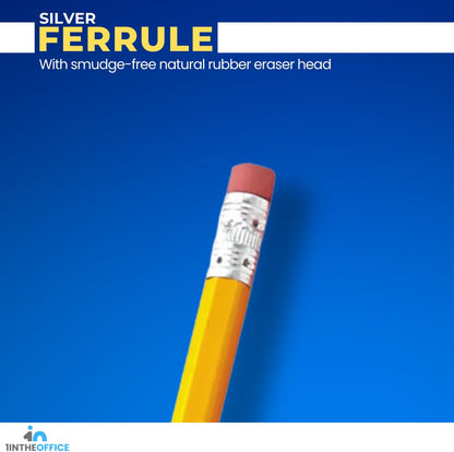 1InTheOffice Lead pencils, Wooden Pencils, Woodcase Pencil HB #2, Yellow Barrel, 36 Pack