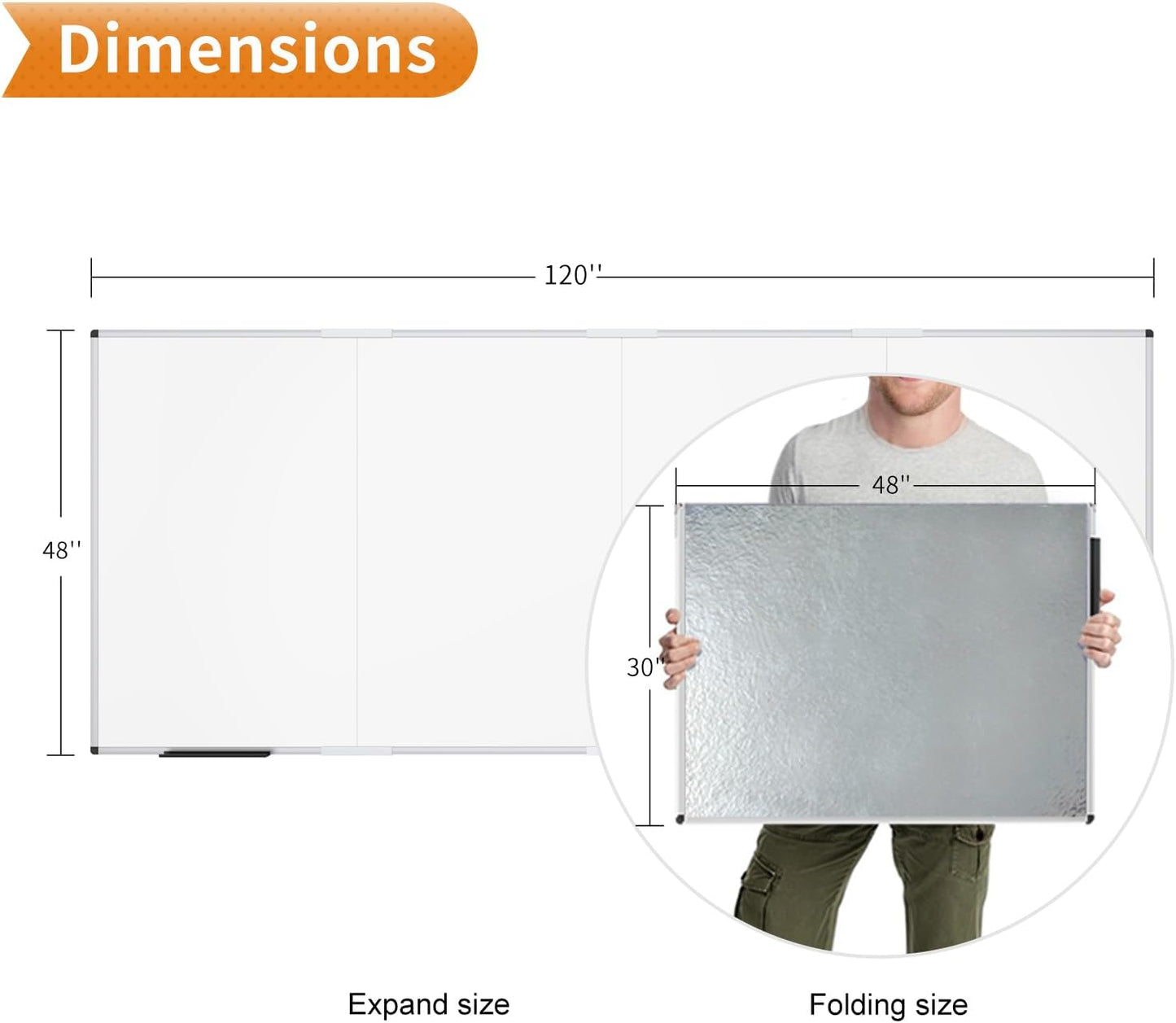 VIZ-PRO Magnetic Whiteboard/Dry Erase Board, 18 X 12 Inches, Includes 1 Eraser & 2 Markers & 4 Magnets