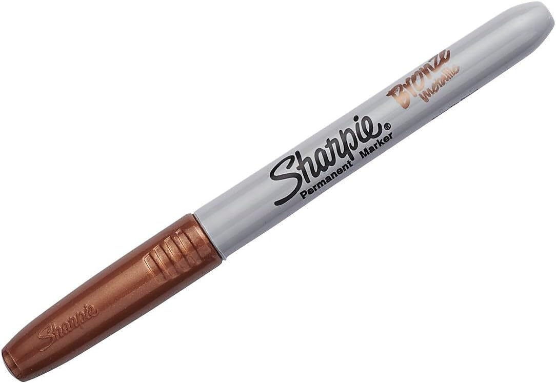 Sharpie - Fine Point Metallic Permanent Markers - Silver/Gold/Bronze (1-Pack of 4)