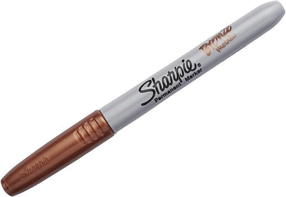 Sharpie - Fine Point Metallic Permanent Markers - Silver/Gold/Bronze (1-Pack of 4)