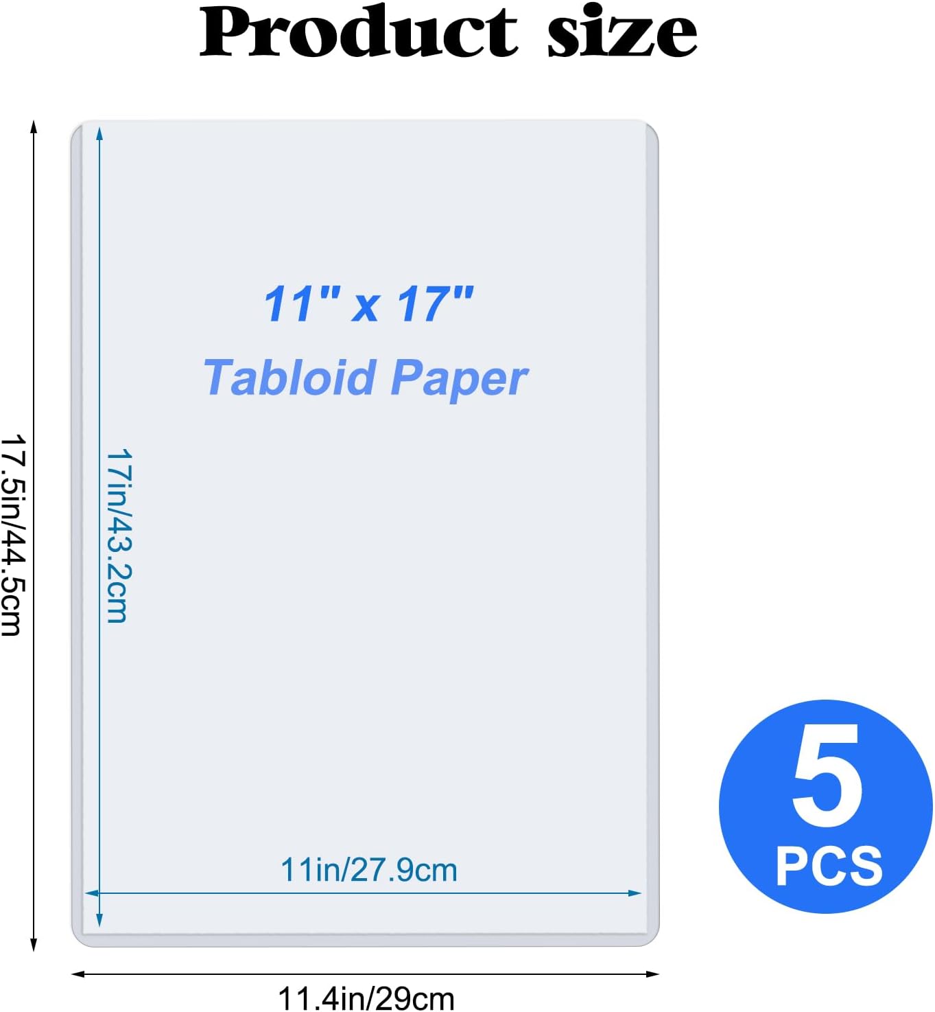 8.5" x 11" Hard Plastic Sheet Protectors, Rigid Clear Waterproof Protectors, Paper Sleeves Photo Plastic Sleeves (14 Pack)