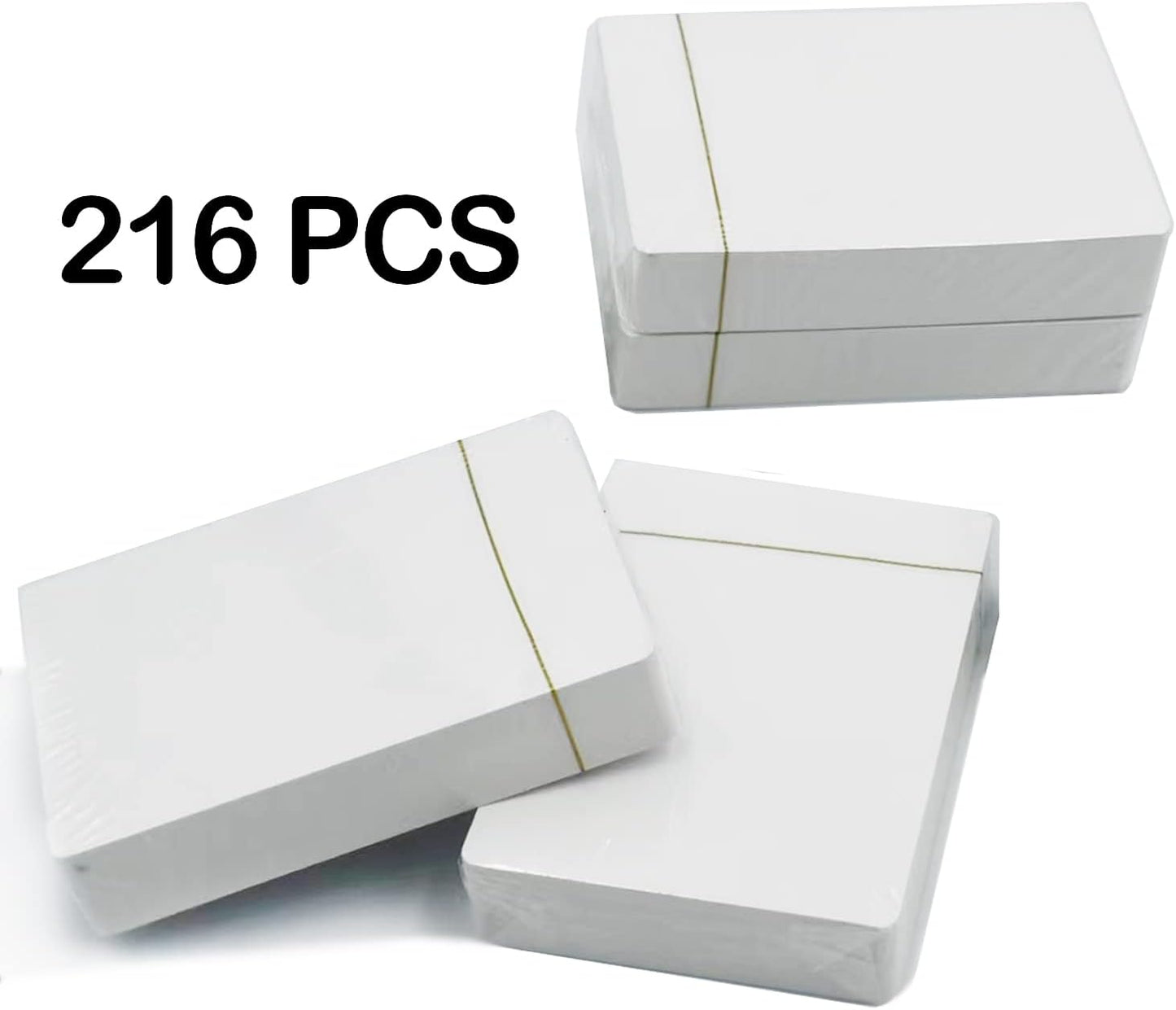 Yuanhe Blank Playing Cards to Write on Poker Size 216PCS Printable Flash Cards for DIY Games