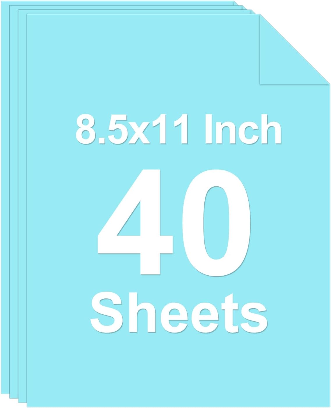 40 Sheets Colored Cardstock, 8.5 x 11 Construction Paper, Black Card Stock Paper, Cardstock Printer Paper for Halloween,Mothers Day, Christmas, Wedding Invitations, DIY Cards, Photo, Art and Crafts