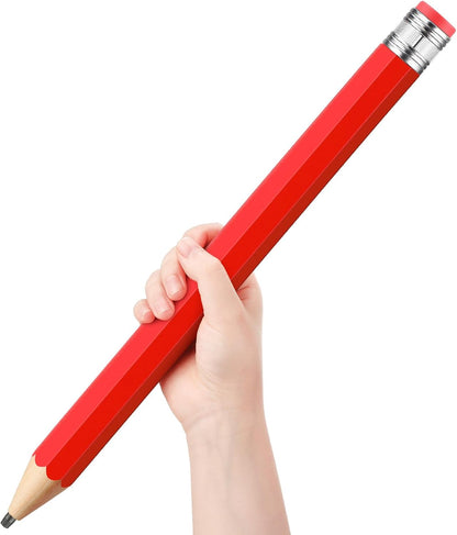 16 Inch Wooden Large Jumbo Pencils Giant Big Funny Wood Pencil with Cap and Eraser Fun Novelty Gifts for Kids School Kindergarten Home Office Prop Supplies(Purple)