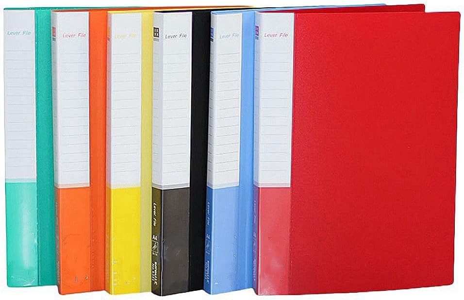 4 Pack A4 Double Strong Clips File Folder Report Cover, Punchless Binder, Clamp Binder Without Rings Office Project Folder,Documents File Folder, for Letter Size or A4 Size, 200 Sheet Capacity