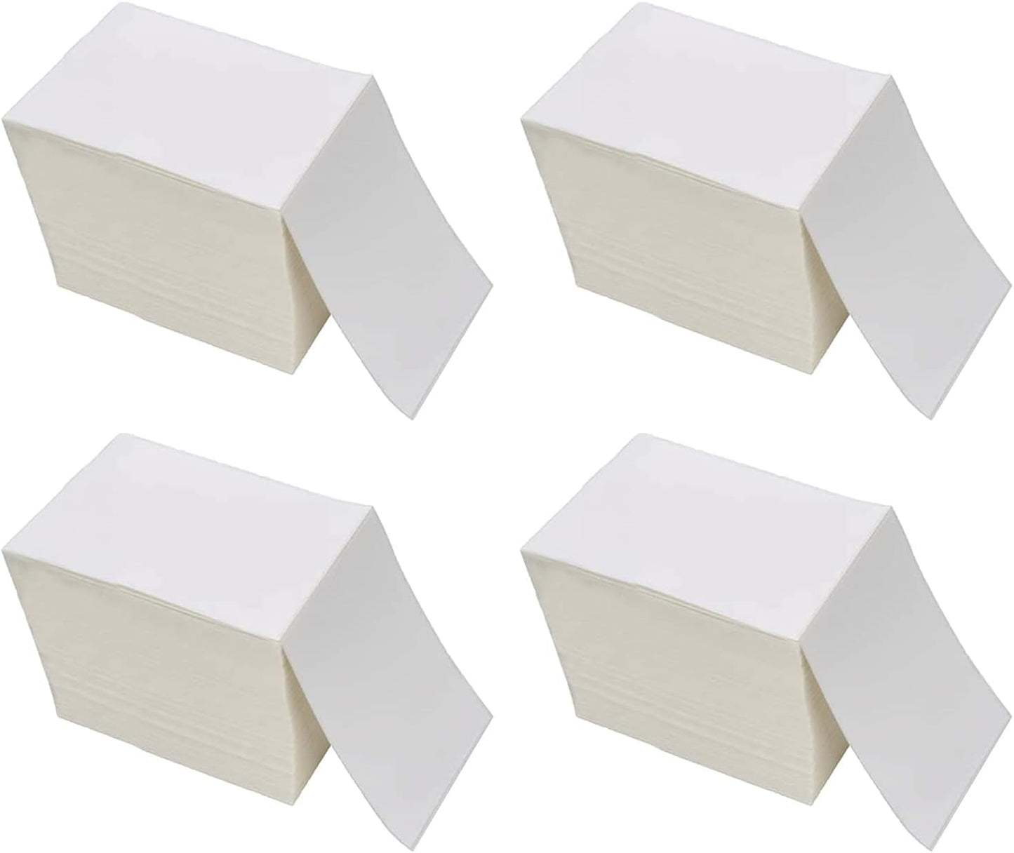 9527 Product Fanfold 4 x 6 Direct Thermal Labels White Perforated Shipping Labels, 500pcs per Stack,1 Stack