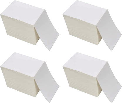 9527 Product Fanfold 4 x 6 Direct Thermal Labels White Perforated Shipping Labels, 500pcs per Stack,1 Stack