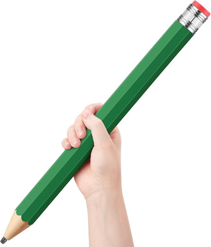 16 Inch Wooden Large Jumbo Pencils Giant Big Funny Wood Pencil with Cap and Eraser Fun Novelty Gifts for Kids School Kindergarten Home Office Prop Supplies(Purple)
