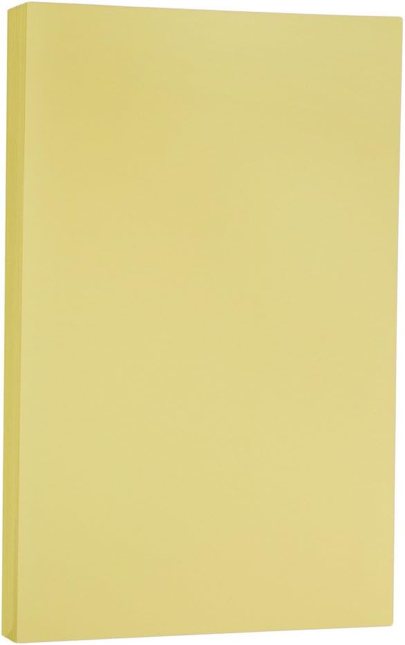 JAM PAPER Vellum Bristol 65lb Cardstock - 8.5 x 11 Coverstock - 147 gsm - Cream - 50 Sheets/Pack