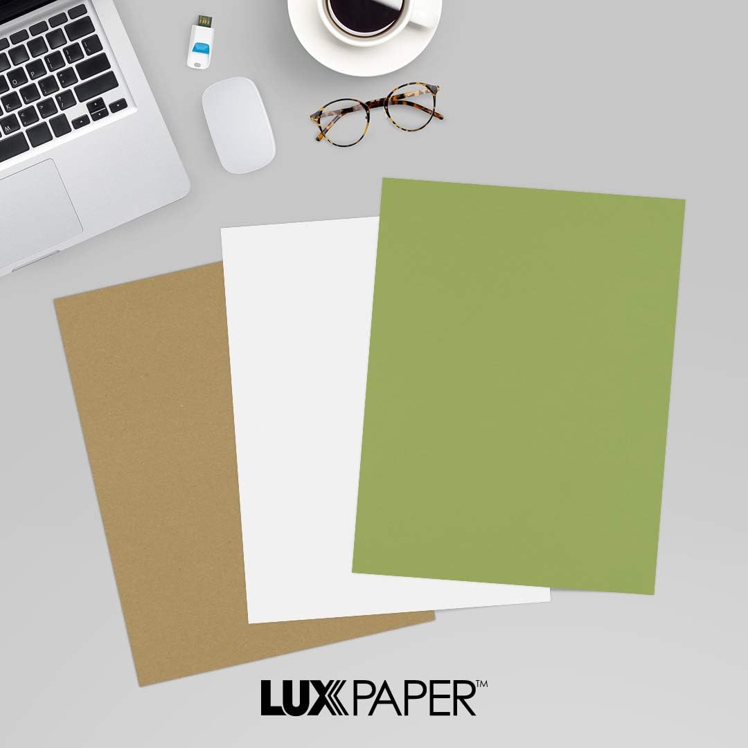 LUXPaper 8.5" x 11" Paper | Letter Size | Pastel Canary Yellow | 60lb. Text | 50 Qty