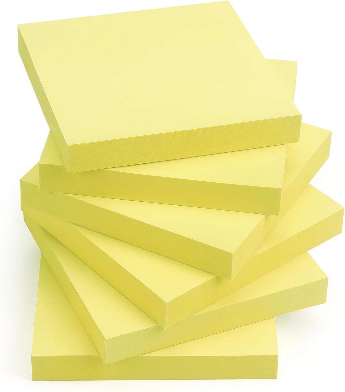 Sticky Notes 3x3 Self-Stick Notes Pads with 6 Bright Colors, Easy to Post for Office, Shool, Home, 6 Pads/Pack, 100 Sheets/Pad (Purple)