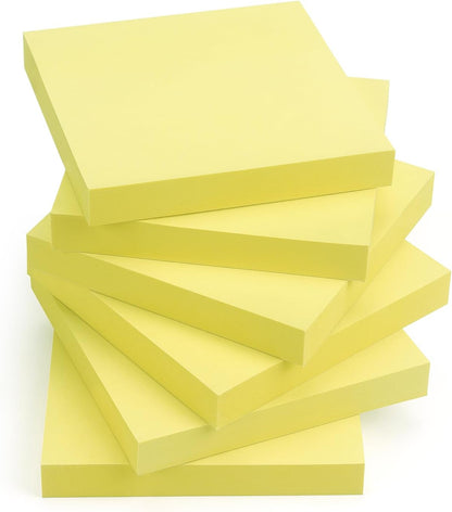Sticky Notes 3x3 Self-Stick Notes Pads with 6 Bright Colors, Easy to Post for Office, Shool, Home, 6 Pads/Pack, 100 Sheets/Pad (Purple)