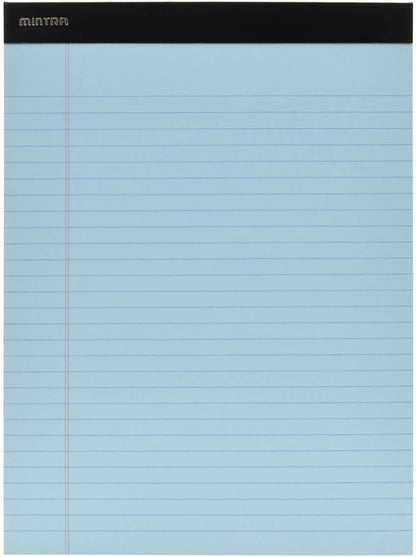 Mintra Office White Legal Pads – Ruled Notepads and Micro-Perforated Sheets, Ideal for Writing, Note-Taking & Creativity, Office, or Professional Use, Basic Pad 6 pack, 8.5"x11" (Narrow Ruled)