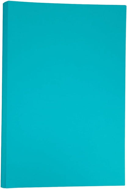 JAM PAPER Ledger Matte 24lb Paper - 90 gsm - 11 x 17 Tabloid - Yellow Recycled - 100 Sheets/Pack
