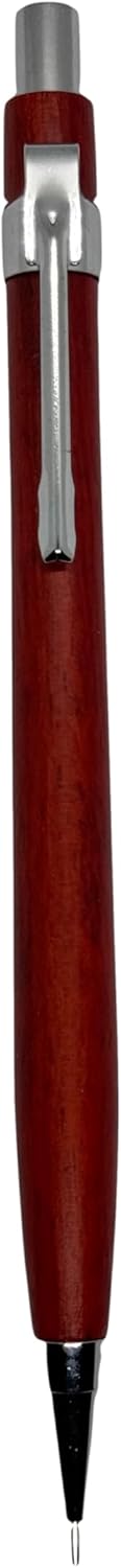 Spiral Grain Wooden Mechanical Pencils -Unique Colors Airplane Aluminum Core Artist's Drawing Pencil Comes with Gift Box (Walnut)