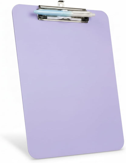 Pink Plastic Clipboard,Nursing Clipboard,Standard Letter A4 Size,Heavy Duty Clip Boards 8.5x11,Cute Clipboards with Pen Holder for Women Kids Students,School Office Home Work