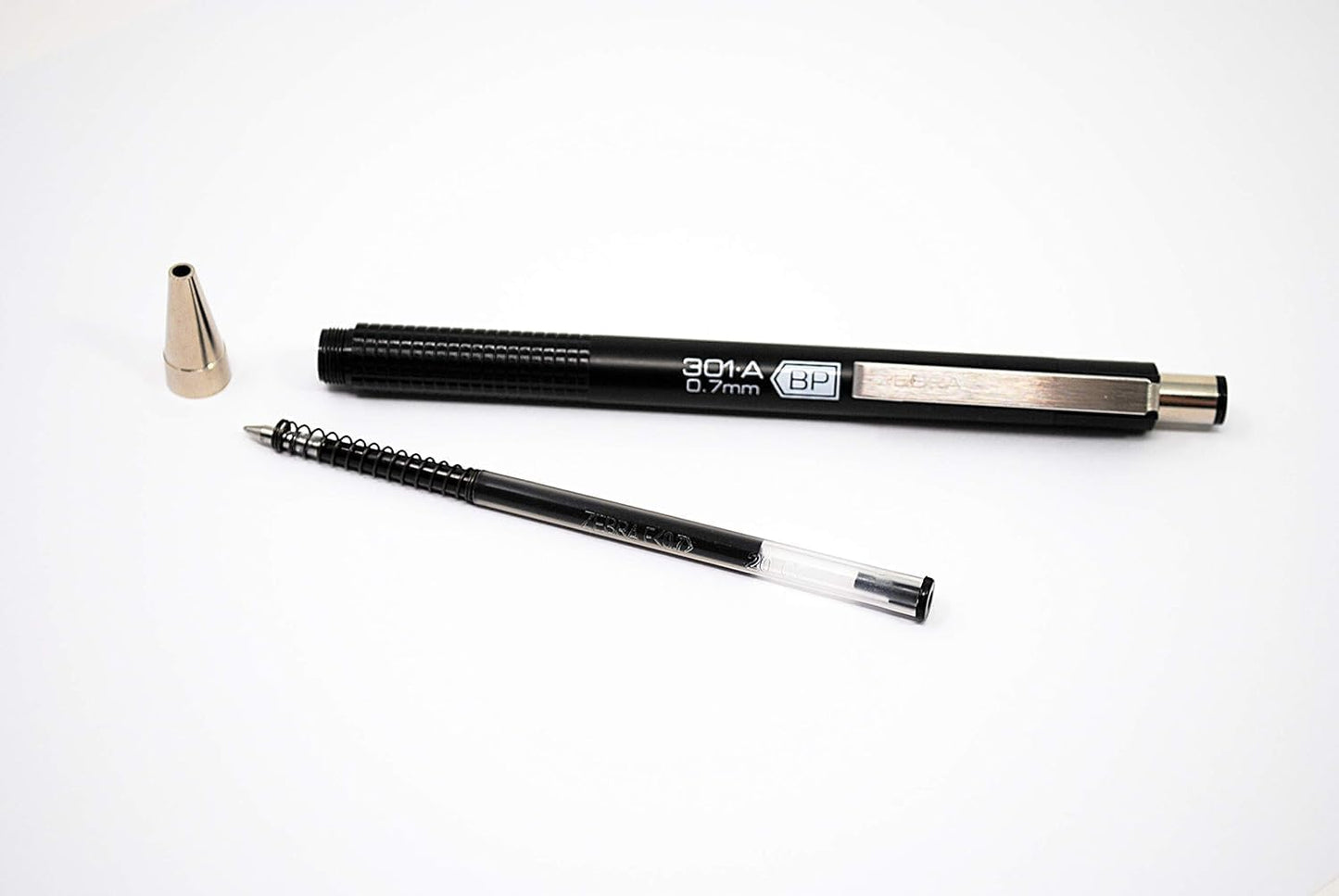 Zebra Pen Ballpoint F-Refills For F-301, F-301 Ultra & 301 A Pens, Fine Point, 0.7 mm, Black, 12 pack