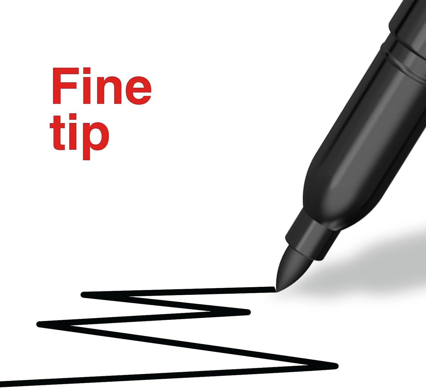 STAPLES Permanent Markers, Ultra Fine Tip, Black, 12 Pack – Duramark Precision Markers for Writing, Drawing & Labeling