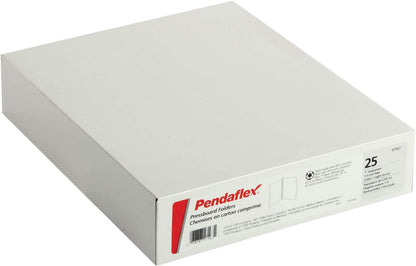 Pendaflex 1" Expansion Pressboard File Folders with 1/3 Cut Tab, Letter, Blue, 25/Box (9200T 1/3)