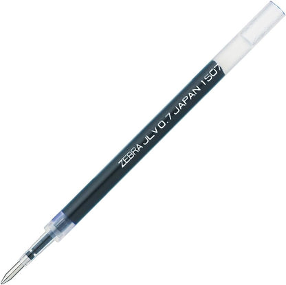 Zebra B-RJLV7-BK Gel Ballpoint Pen Refill, Sarasa Dry JLV-0.7 Lead, Black, 10 Count