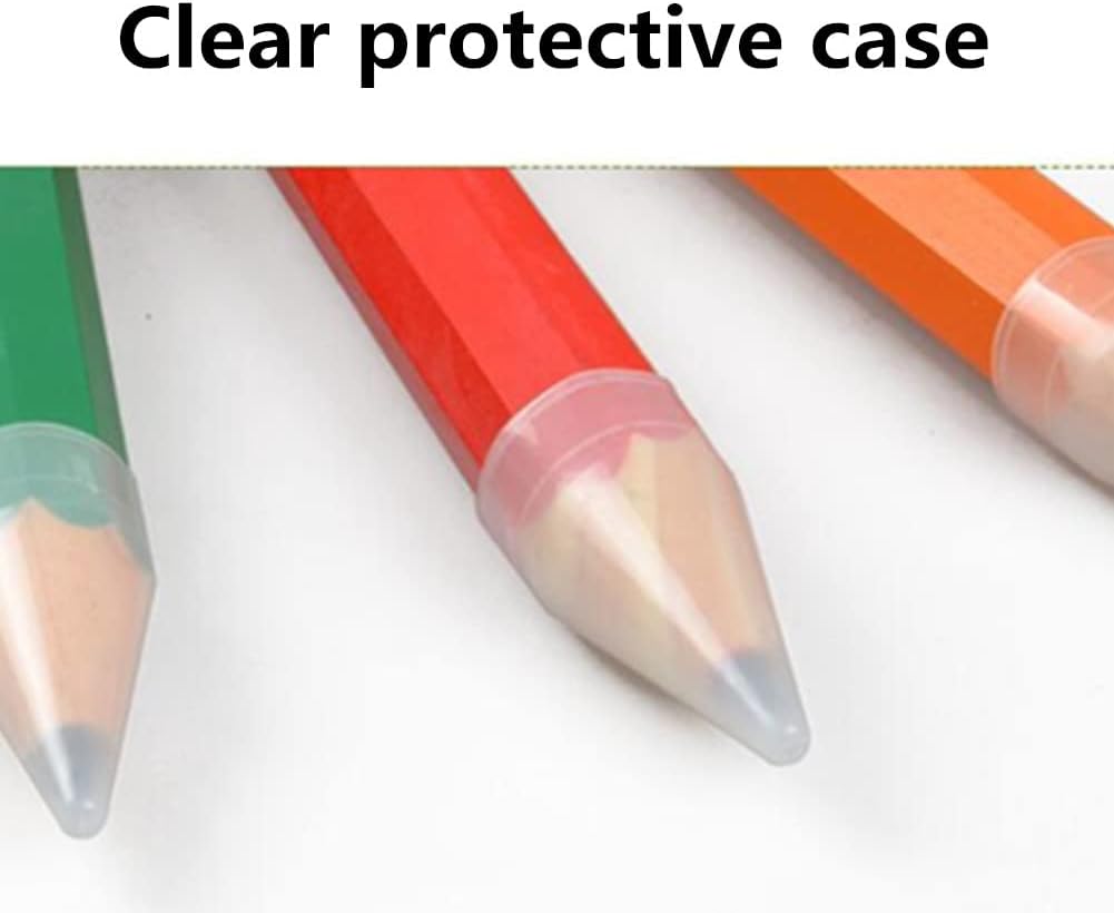 Ebonee 3 Pack Funny Big Pencil for Kid, Novelty Wooden Jumbo Pencils with Cap Eraser, 14 Inch Wood Large Giant Pencil DIY Woodworking for School Office Writing (Blue, Red, Yellow)
