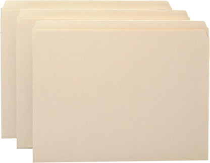 Smead File Folder, 1/3-Cut Tab, Assorted Positions, Letter Size, Manila, 24 per Pack (11928)