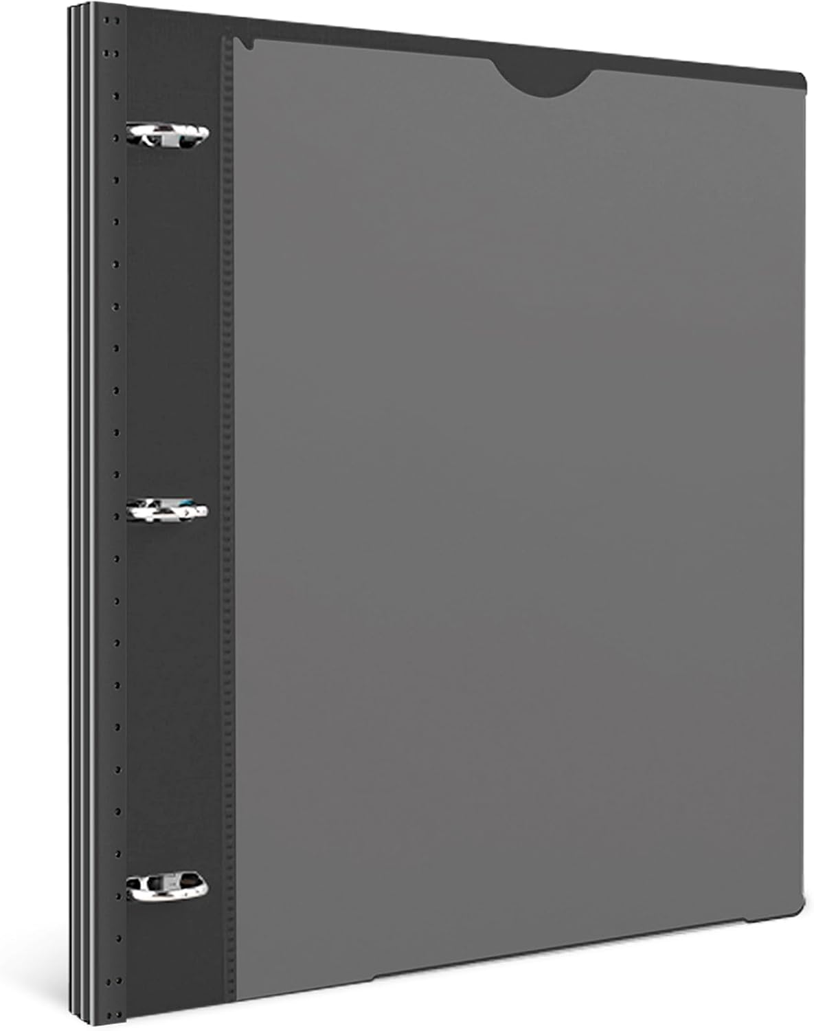 INFUN Telescoping 3 Ring Binder - 4PCS, Portable Plastic 3 Ring Binder with Telescoping Spine, Binders with Foldable Front Cover Holds 8.5"x11" Paper for School, Office, Homes