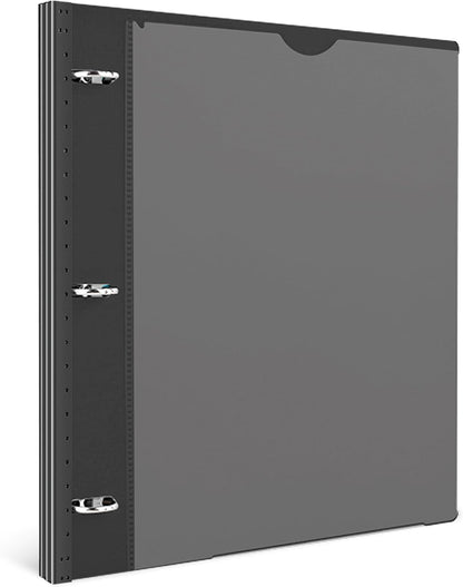 INFUN Telescoping 3 Ring Binder - 4PCS, Portable Plastic 3 Ring Binder with Telescoping Spine, Binders with Foldable Front Cover Holds 8.5"x11" Paper for School, Office, Homes