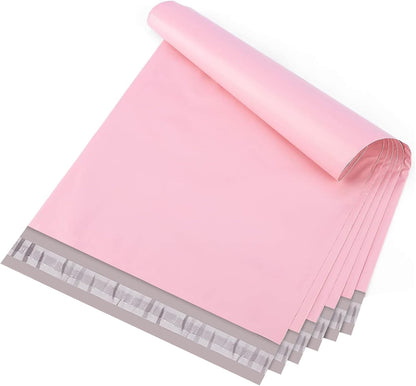 Metronic Poly Mailers 10X13 100 Pack, Strong Adhesive Shipping Envelopes for Clothing, Medium Shipping Bags for Small Businesses, Waterproof Mailers Poly Bags, Packages Bags Light Pink