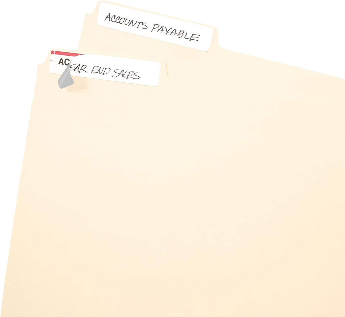Avery File Folder Labels on 4" x 6" Sheets, Easy Peel, White, Print & Handwrite, 2/3" x 3-7/16", 252 Labels (5202)