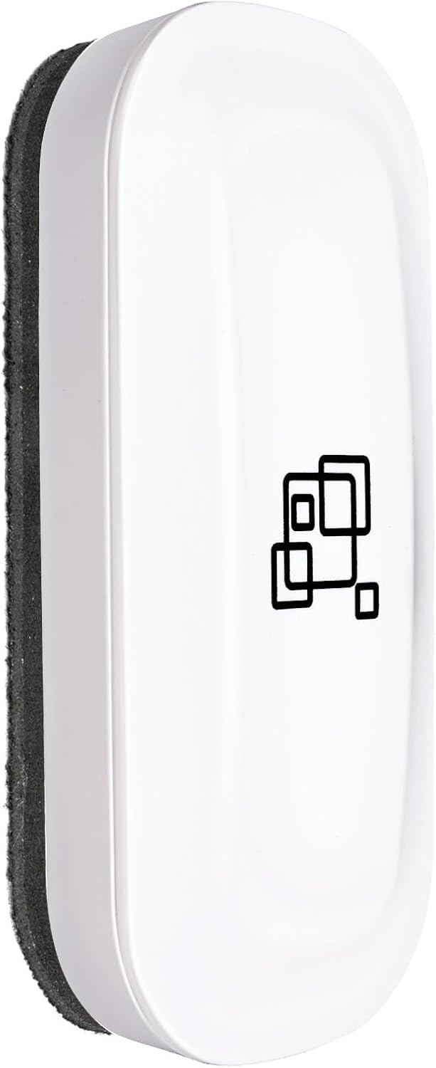 maxtek Dry Erase Eraser, Magnetic White Board Erasers - 2 Pack, Glass Whiteboard Eraser for Office and School Supplies (Gray)