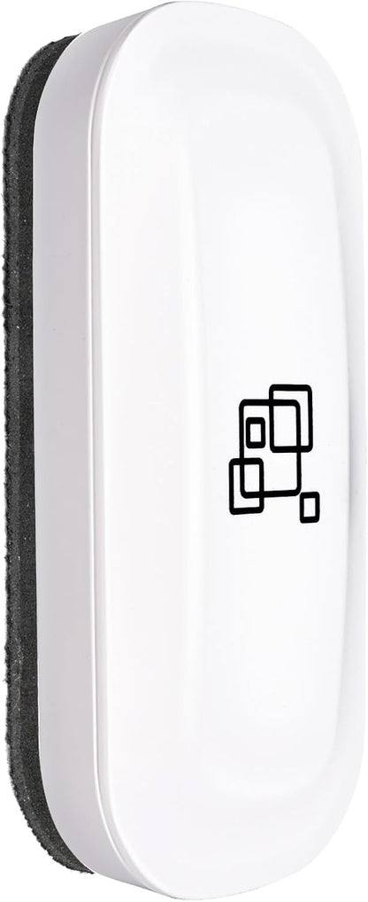 maxtek Dry Erase Eraser, Magnetic White Board Erasers - 2 Pack, Glass Whiteboard Eraser for Office and School Supplies (Gray)