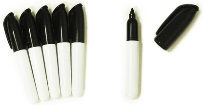 SKKSTATIONERY 36 Pcs Mini Dry Erase Markers, Whiteboard Markers, Marker Pens 3.5'', Black.