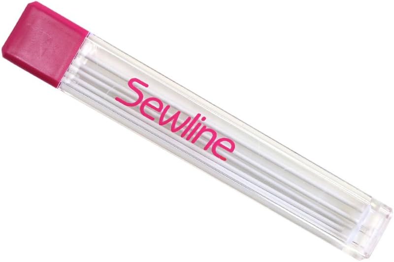 Sewline Lead Refill White – 6-Pack Ceramic Fabric Pencil Leads for Trio Mechanical Pencils